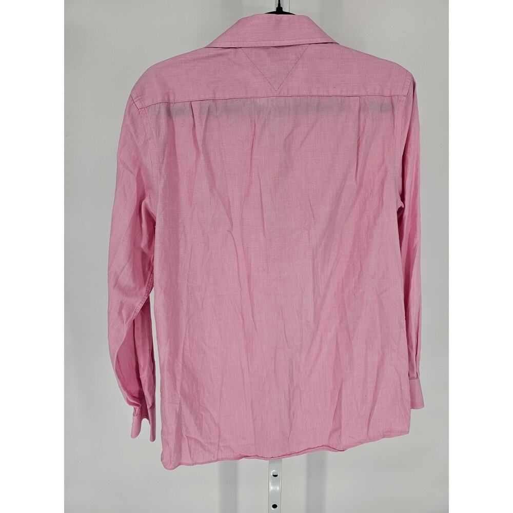 Tommy Hilfiger Mens Sz 15 32-33 Slim Fit Button Up Dress Shirt Pastel Pink - Picture 4 of 4